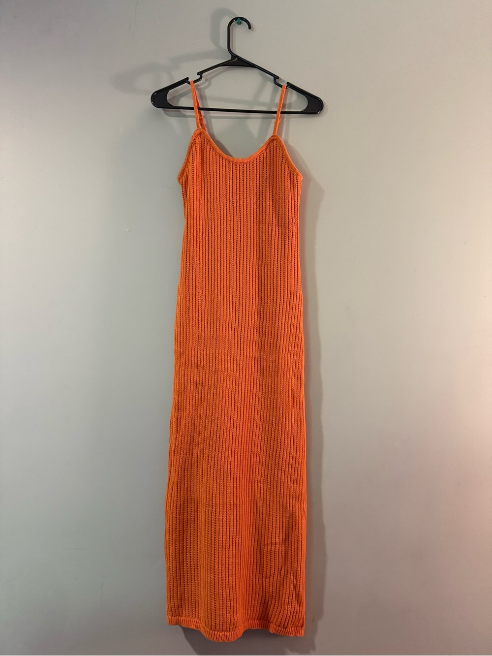 Women's Orange Knit Dress